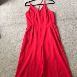 Red jumpsuit